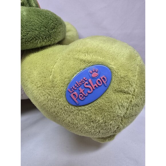 Littlest Pet Shop LPS Jumbo Plush Turtle Stuffed Toy 2005 With Figure Rare - Picture 8 of 16